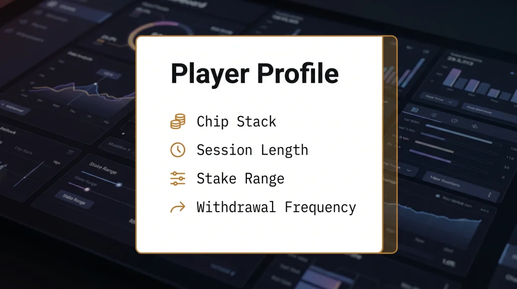 Editorial player profile card describing the typical high roller offshore slot player attributes