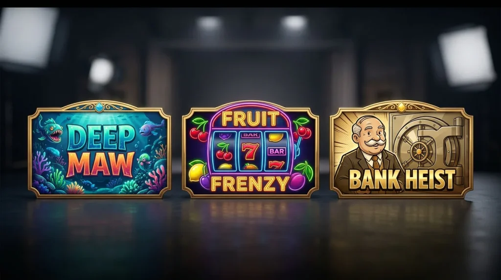 Push Gaming logo with Razor Shark Jammin Jars and Fat Banker reels behind